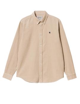 Camisa Carhartt L/S Madison Cord Beige Hombre