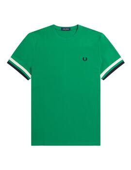Camiseta Fred Perry Bold Tipped Verde Hombre