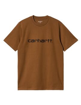 Camiseta Carhartt S/S Script Marrón Unisex