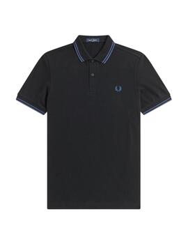 Polo Fred Perry Twin Tipped Marino Hombre