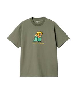 Camiseta Carhartt S/S Warm Embrace Verde Hombre