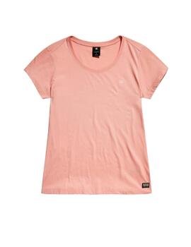 Camiseta G-Star Eyben Slim Rosa Mujer