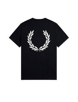 Camiseta Fred Perry Back Graphic Negra Hombre