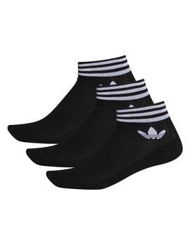 Calcetines tobilleros Adidas Tref Ank Negro