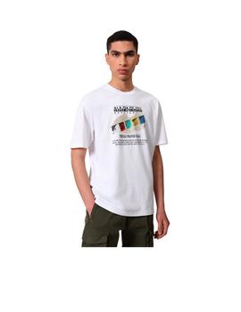 Camiseta Napapijri Sirus Blanca Hombre
