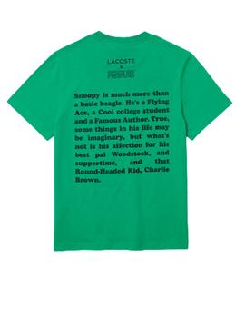 Camiseta Lacoste Peanuts Verde