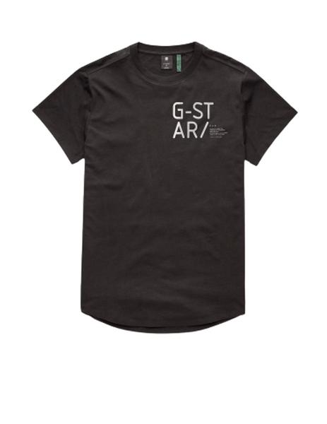 G-Star GRAPHIC LOGO - Camiseta estampada - dark black/negro