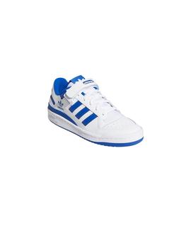 Zapatillas Adidas Forum Low Blanca-Azul Unisex