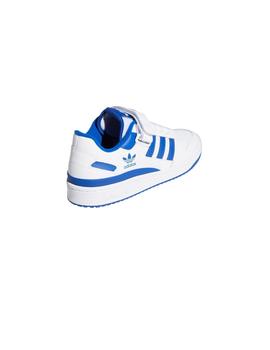Zapatillas Adidas Forum Low Blanca-Azul Unisex