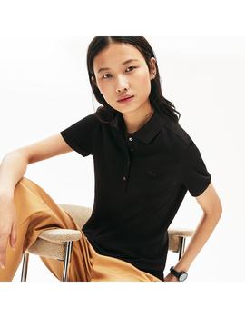 Polo Lacoste Negro  Mujer
