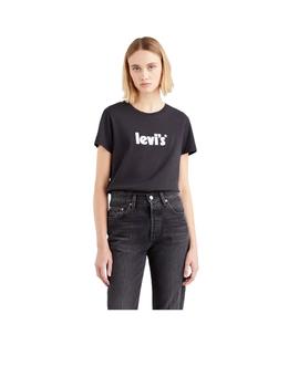 Camiseta Levi's The Perfect Negro Mujer
