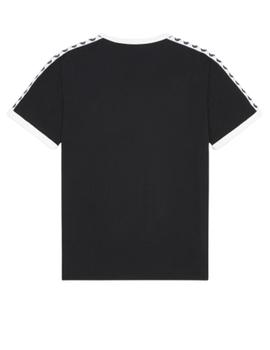 Camiseta Fred Perry Taped Ringer Negro Hombre