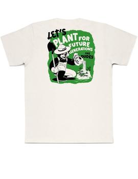 Camiseta The Dudes Plant For Future Blanco Hombre