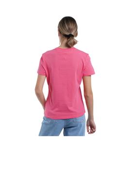 Camiseta Tommy Jeans Essential Rosa Mujer