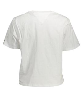 Camiseta Tommy Jeans Essential 2 Blanco Mujer