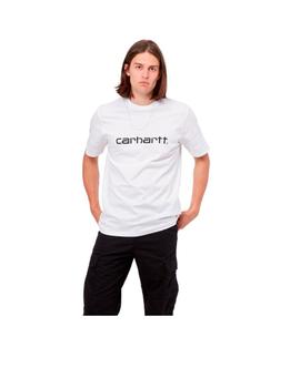 Camiseta Carhartt S/S Script Blanca Hombre