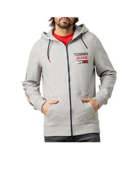 Sudadera Tommy Jeans Essential Gris Hombre