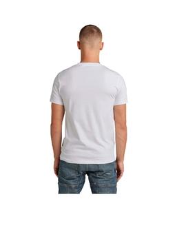 Camiseta G-Star Raw Slim Blanca Hombre