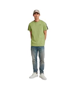 Camiseta G-Star Tape Loose Verde Hombre