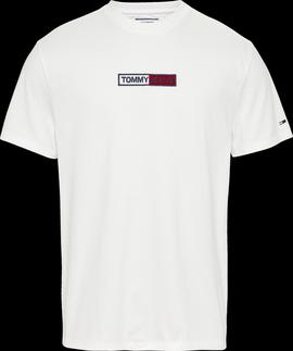 Camiseta Tommy Jeans Embroidered Blanca Hombre