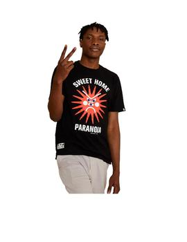 Camiseta Tiwel Paranoia (Oggian) Negro Hombre