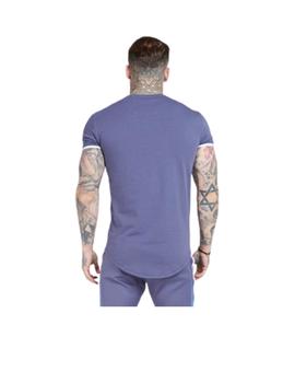 Camiseta SikSilk Panel Ocean Azul Hombre