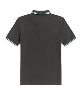 Polo Fred Perry Twin Verde Hombre