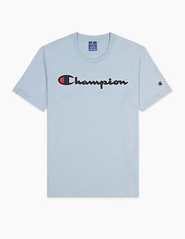 Camiseta Champion Cuello Caja Azul Hombre