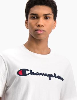 Camiseta Champion Cuello Caja Blanca Hombre