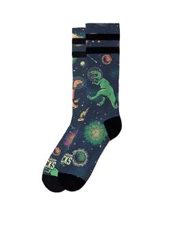 Calcetines American Socks Space Dino Mid High