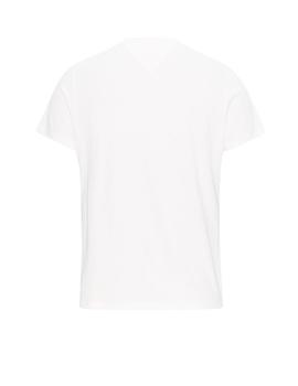 Camiseta Tommy Jeans Entry Flag Blanca Hombre