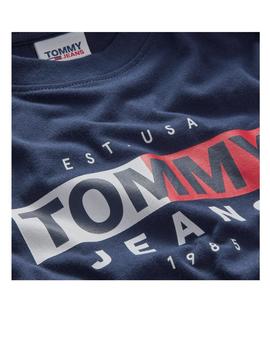 Camiseta Tommy Jeans Entry Flag Marino Hombre