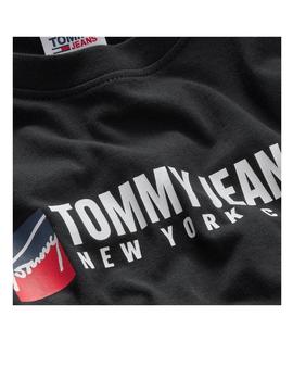 Camiseta Tommy Jeans  Entry Athletics Negra Hombre