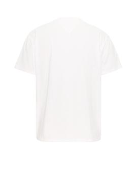 Camiseta Tommy Jeans Peached Blanca Hombre