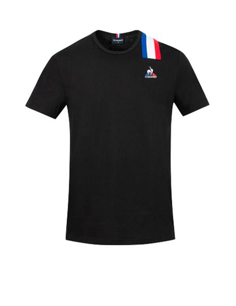 Camiseta Le Coq Sportif Tri SS N°1 Negra Hombre