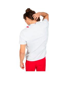 Camiseta Le Coq Sportif Tri SS N°1 Blanca Hombre