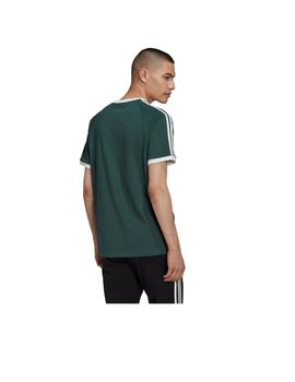 Camiseta Adidas 3 Stripes Verde Hombre