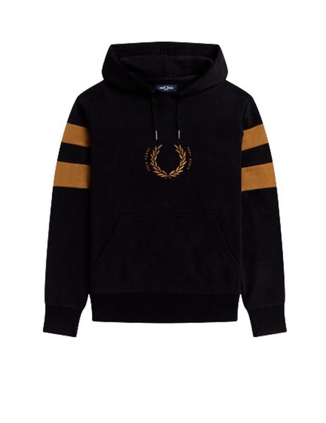Sudadera Fred Perry Bold Tipped Negra Hombre