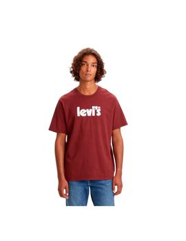 Camiseta Levi's SS Relaxed Core Poster Granate Hom