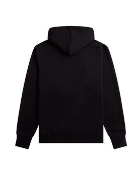 Sudadera Fred Perry Embroired Negra Hombre