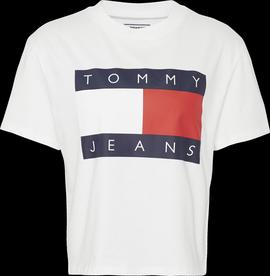 Camiseta Tommy Flag Blanca Mujer