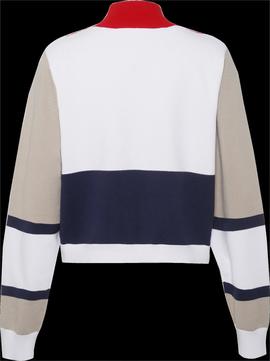 Jersey Tommy Colorblouck Azul Mujer