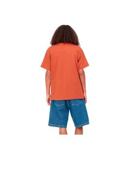 Camiseta Carhartt S/S Chase Naranja Hombre
