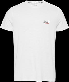 Camiseta Tommy Jeans Texture Blanca Hombre