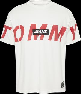 Camiseta Tommy Jeans Bold Blanca Hombre