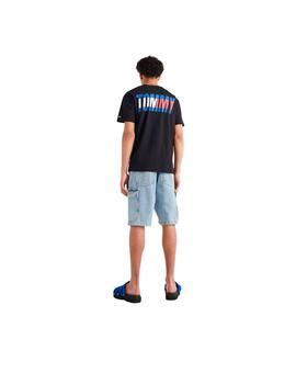 Camiseta Tommy Jeans Essential Negra Hombre
