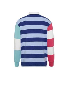 Camiseta Tommy Jeans Rugby Colores Hombre