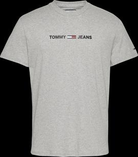 Camiseta Tommy Jeans Straight Gris Hombre