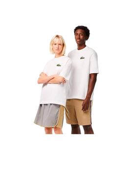 Camiseta Lacoste Cocodrilo Blanca Unisex