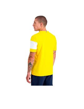 Camiseta Le Coq Sportif Bat  SS N°2 Amarilla Hombr